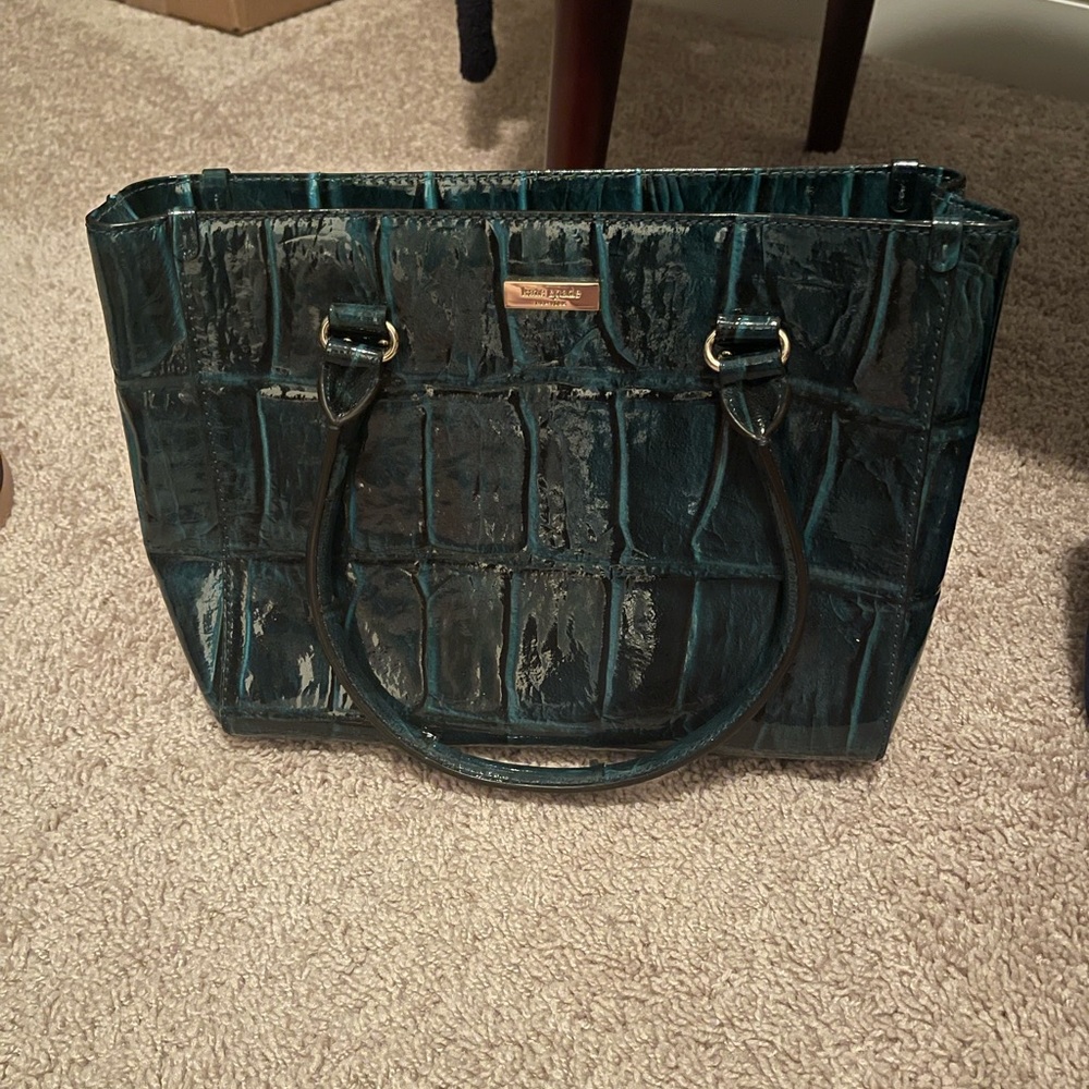 Kate Spade purse. Teal snake print.
